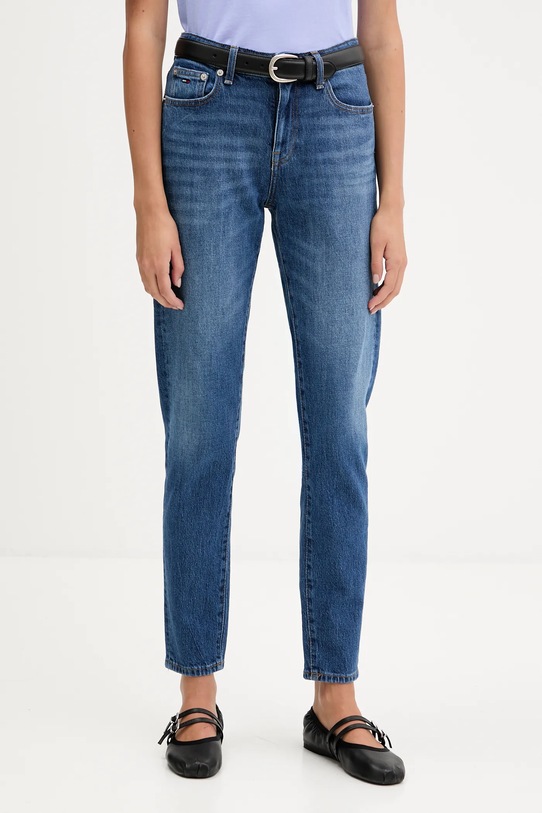 Traperice Tommy Jeans srednje visoki mornarsko plava DW0DW21808