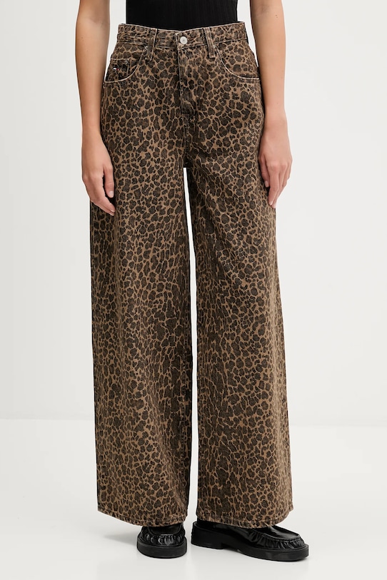 Τζιν παντελόνι Tommy Jeans Planet friendly καφέ DW0DW21833