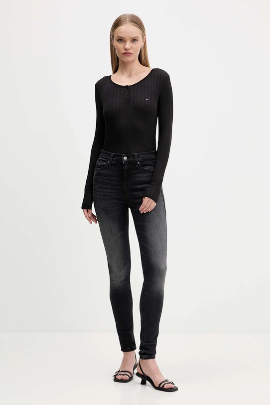 Tommy Jeans jeansy DW0DW22152 czarny AW25