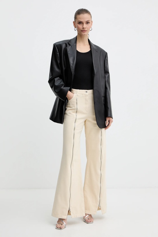 Patrizia Pepe jeansy 2P1710.D134 beżowy AW25