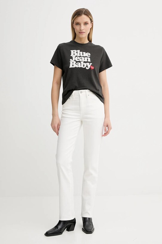 Levi's jeansy 724 HIGH RISE STRAIGHT 18883.724 beżowy AW25