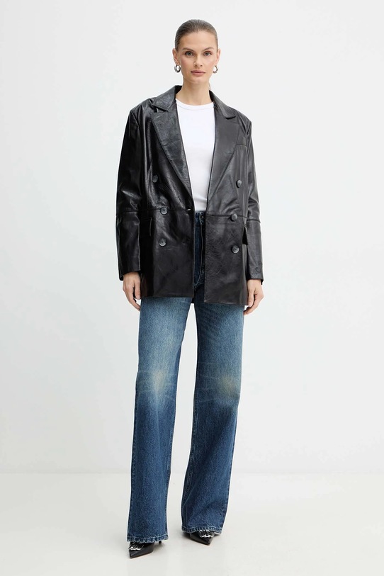 Just Cavalli jeansy 79PAB5T2.CDWAA granatowy AW25