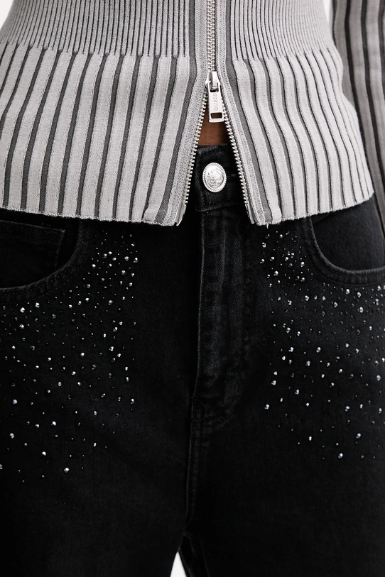 Liu Jo jeansy czarny UF5118.DS025