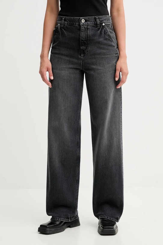 Kenzo jeans Kenzo x Futura gri FF62DP2356C8