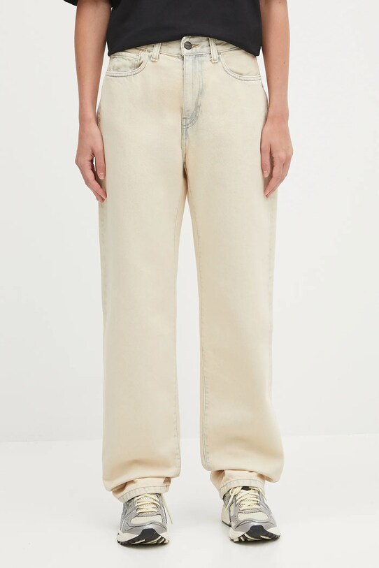Carhartt WIP jeansy W' Noxon beżowy I031920.01SN