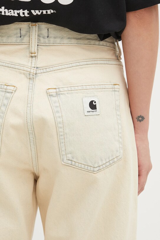 Carhartt WIP jeansy W' Noxon beżowy I031920.01SN