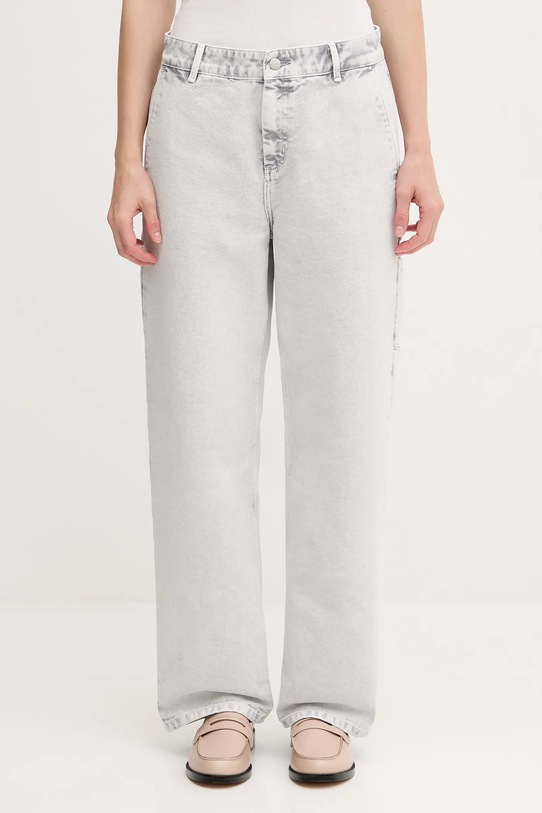 Carhartt WIP jeansy W' Pierce Pant Straight high szary I035576.895F