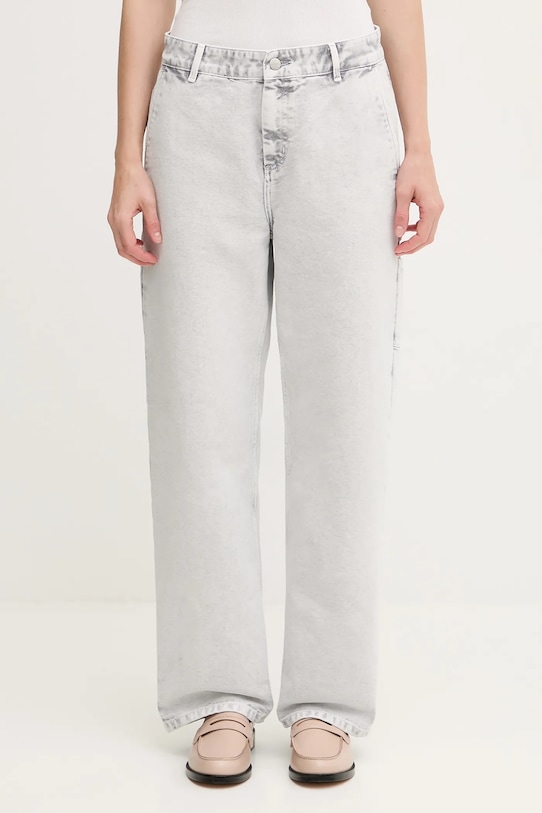 Дънки Carhartt WIP W' Pierce Pant Straight Planet friendly сив I035576.895F