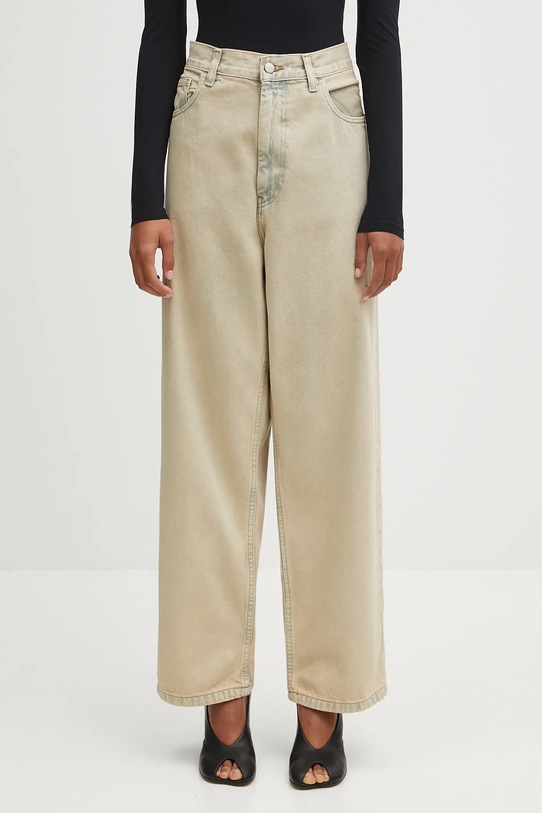 Carhartt WIP jeansy W' Brandon beżowy I035892.01SN