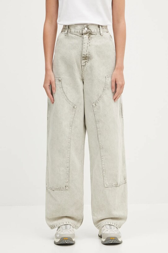 Carhartt WIP jeansy W' Brandon Double Knee szary I035828.2ZX5F