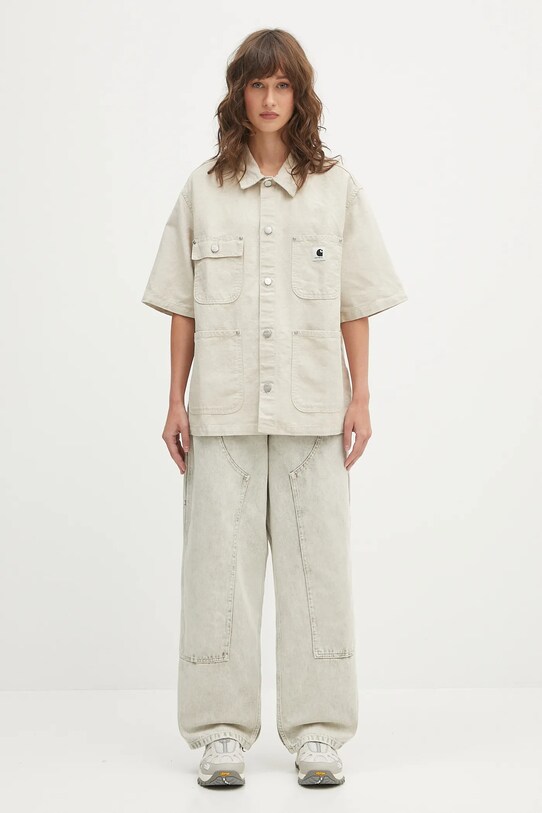 Carhartt WIP jeansy W' Brandon Double Knee I035828.2ZX5F szary