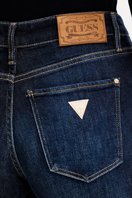 Guess jeansy z domieszką kaszmiru granatowy W5BA96.D4U54