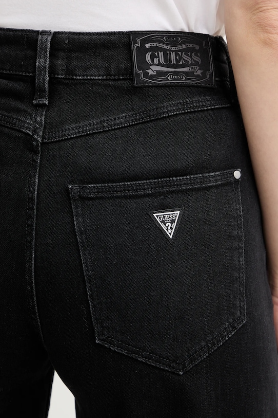 Guess jeansy z domieszką kaszmiru czarny W5BA1C.D0711