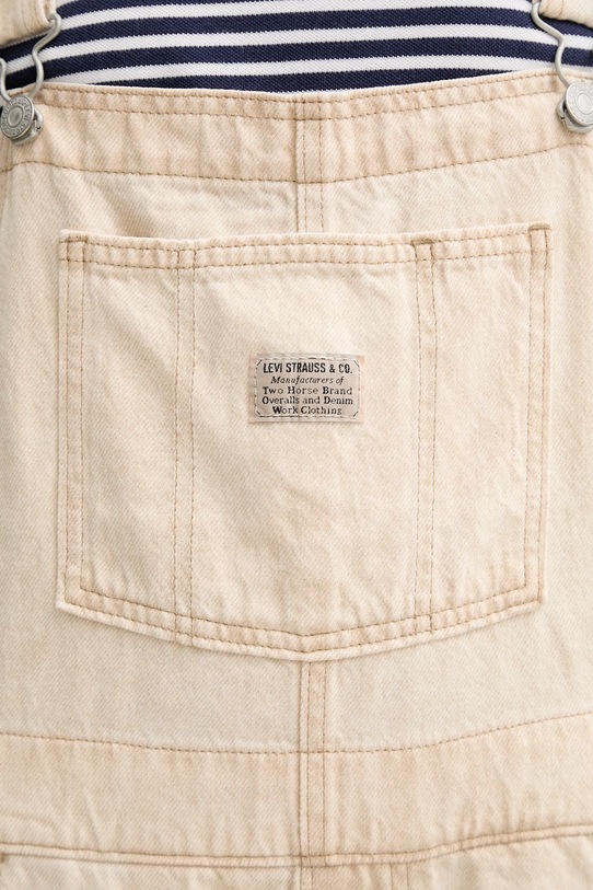 Levi's ogrodniczki jeansowe beżowy 85315.0037