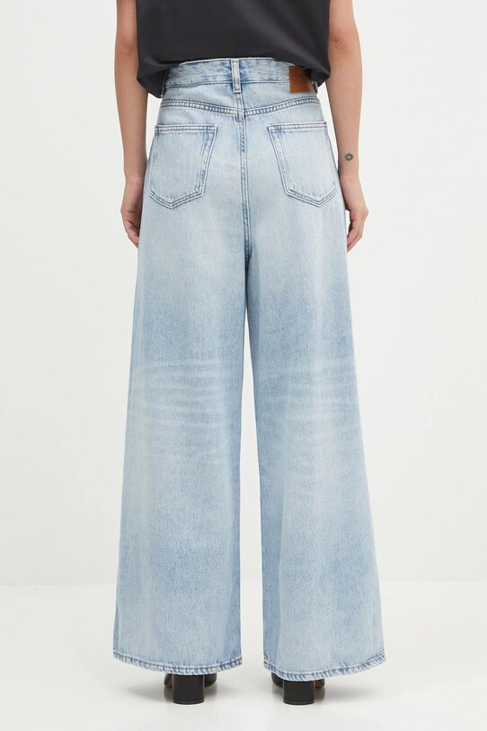 Odzież GANNI jeansy Soft Rigid Denim Baggy J1743 niebieski