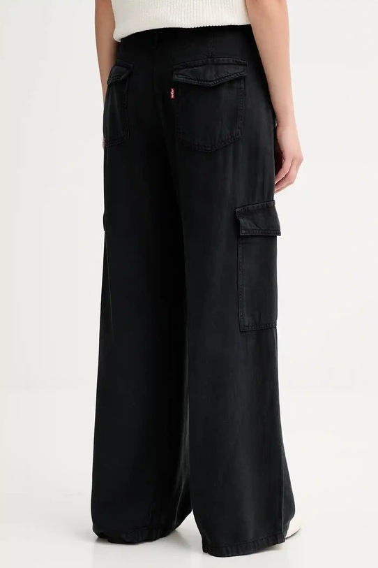 Odzież Levi's spodnie BAGGY DAD CARGO 003IN czarny