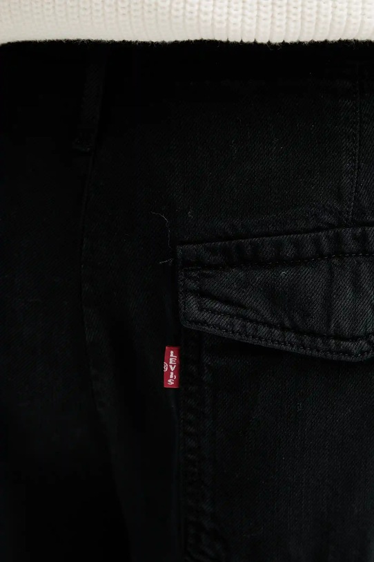 Levi's spodnie BAGGY DAD CARGO czarny 003IN