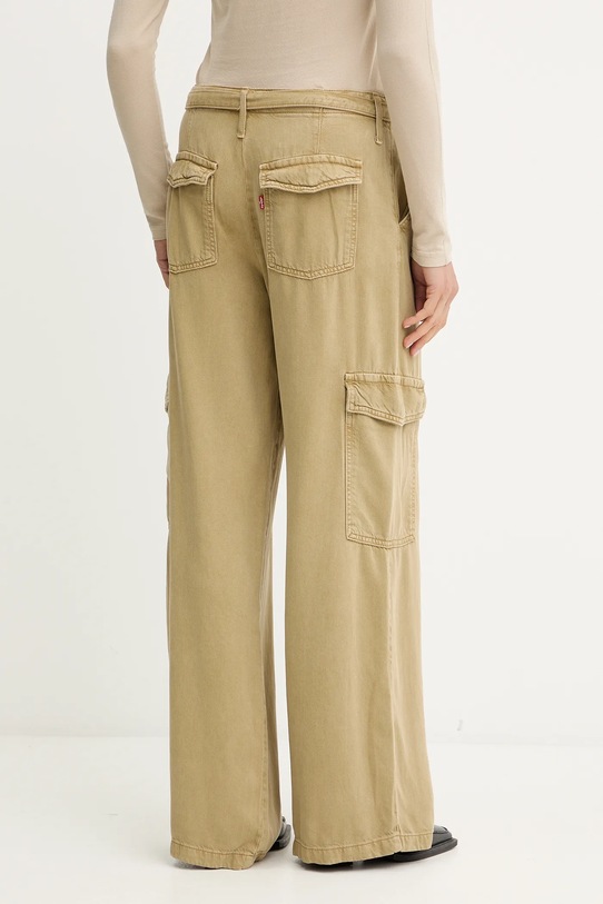 Îmbrăcăminte Levi's pantaloni BAGGY DAD CARGO 003IN.0005 verde