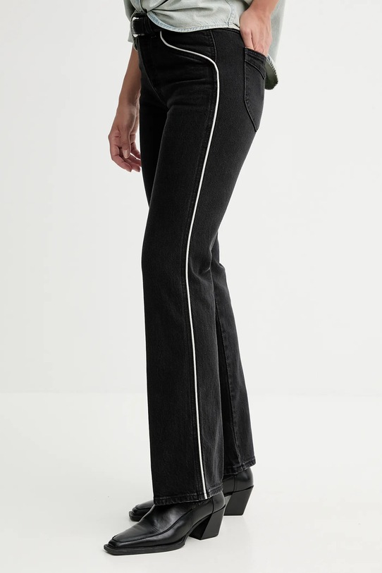 Rifle Levi's WEDGIE BOOT PIPING WEDGIE BOOT PIPING čierna 003QB