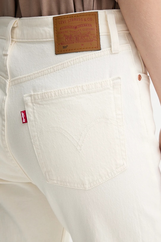 Levi's jeansy 501® CROP beżowy 36200.0374