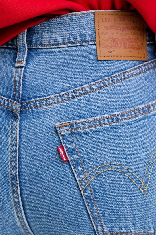 Levi's jeansy 501® CROP niebieski 36200.0390