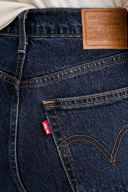 Levi's jeansy RIBCAGE BELLS granatowy A7503.0008