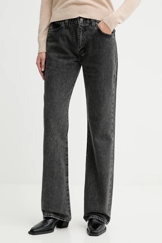 Levi's jeansy bawełniane 567™ RELAXED FLARE szary A8630.0007