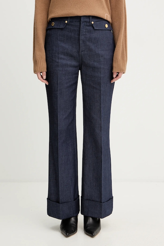 Marciano Guess spodnie z elastanem granatowy 5YPA05.7457A