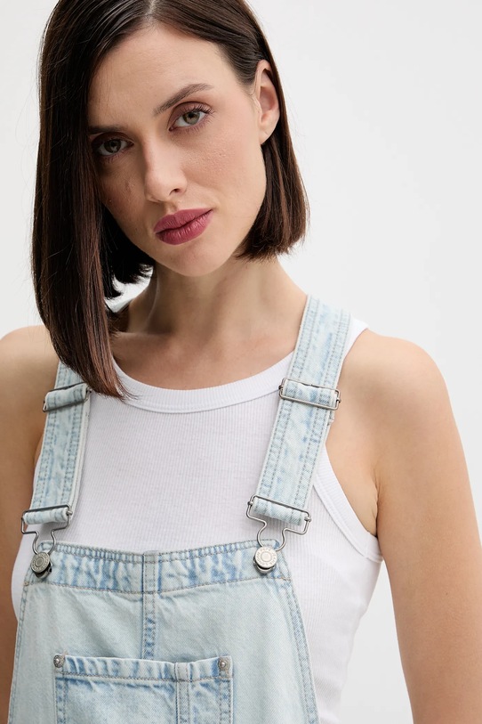 Pepe Jeans ogrodniczki jeansowe niebieski PL2300001