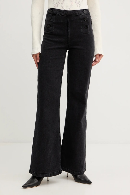 Kavbojke Twinset črna 252TT2201