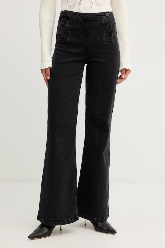 Kavbojke Twinset črna 252TT2201