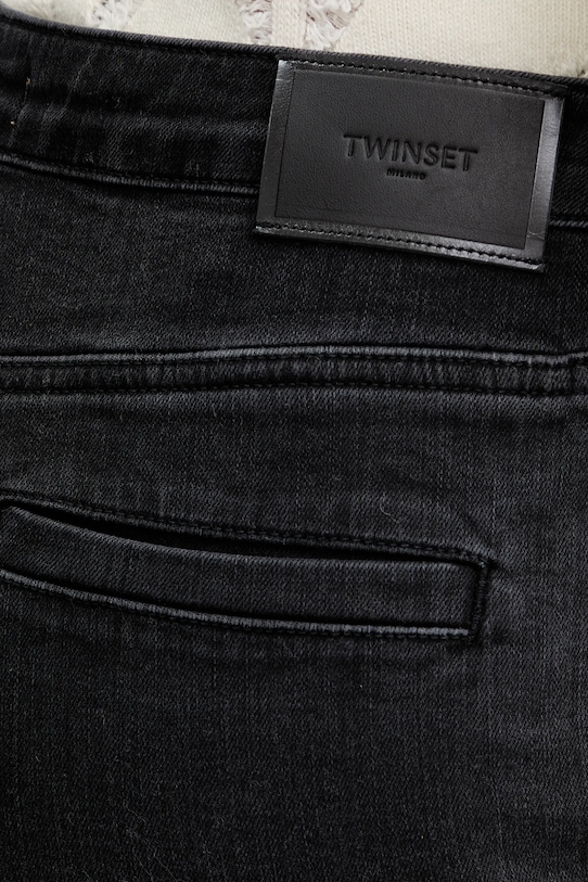 Kavbojke Twinset črna 252TT2201