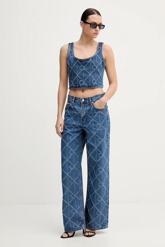 Calvin Klein Jeans jeansy LV047D709G niebieski AW25