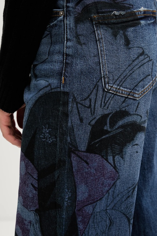 Desigual jeansy SAMURAI granatowy 25WWDD03