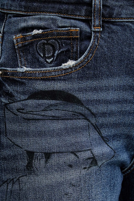 Desigual jeansy SAMURAI 25WWDD03 granatowy