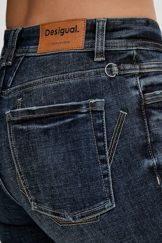 Desigual jeansy FLAIRY granatowy 25WWDD09