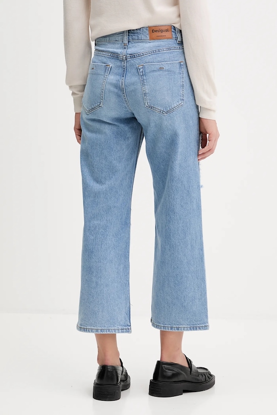 Odzież Desigual jeansy PATCHE 25WWDD20 niebieski