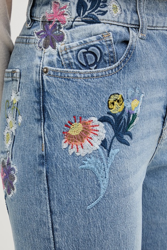 Desigual jeansy SUNFLO niebieski 25WWDD23