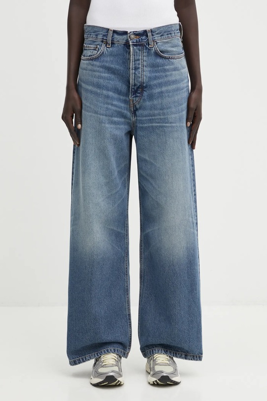 Fiorucci jeansy Made in Heaven Print Baggy granatowy W02FPDJE458DN03DN02