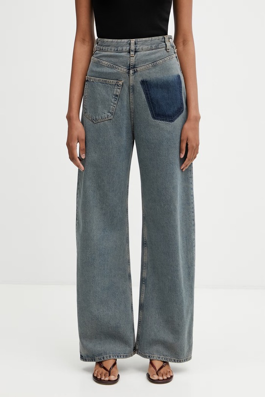 MM6 Maison Margiela τζιν φαρδιά γυναικεία μπλε S52LA0257.S30844.963