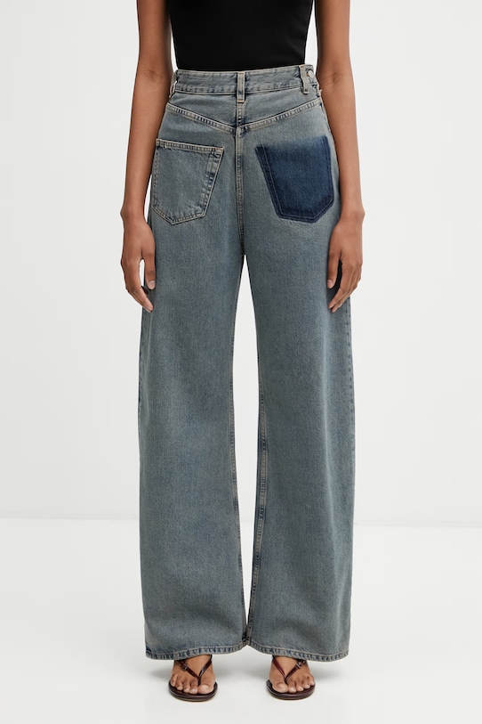 MM6 Maison Margiela τζιν φαρδιά γυναικεία μπλε S52LA0257.S30844.963