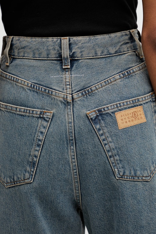 MM6 Maison Margiela τζιν φαρδιά γυναικεία μπλε S52LA0257.S30844.963