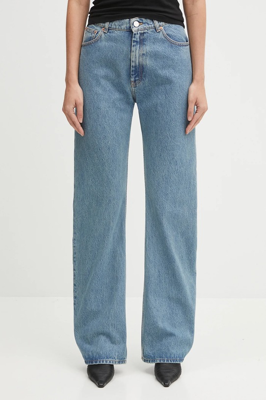 VETEMENTS jeansy O-Leg niebieski UH76DP400LB3