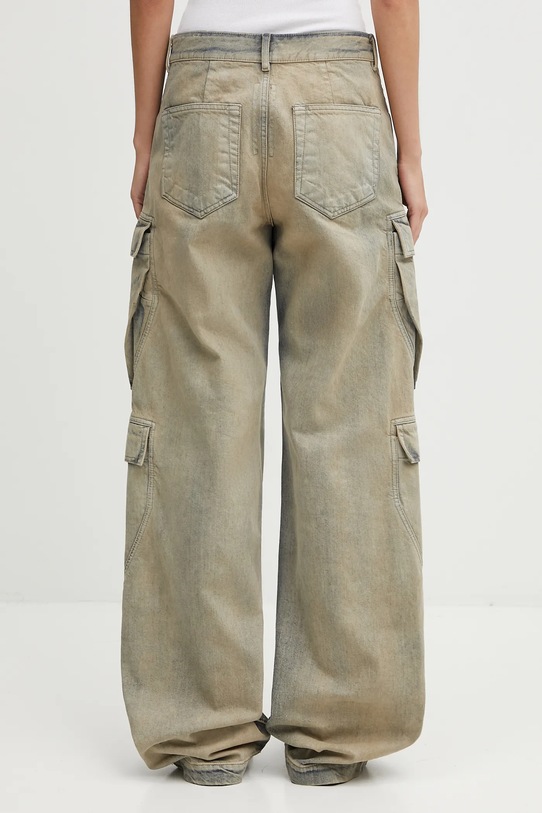 Odzież Rick Owens DRKSHDW jeansy bawełniane Double Cargo DS02E7308.DMP beżowy