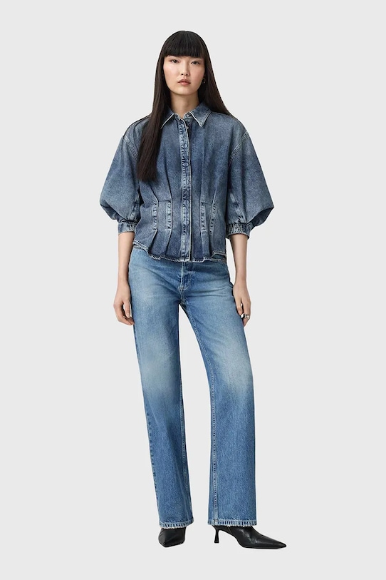 AllSaints jeansy BROOKLYN Planet friendly niebieski W027ED