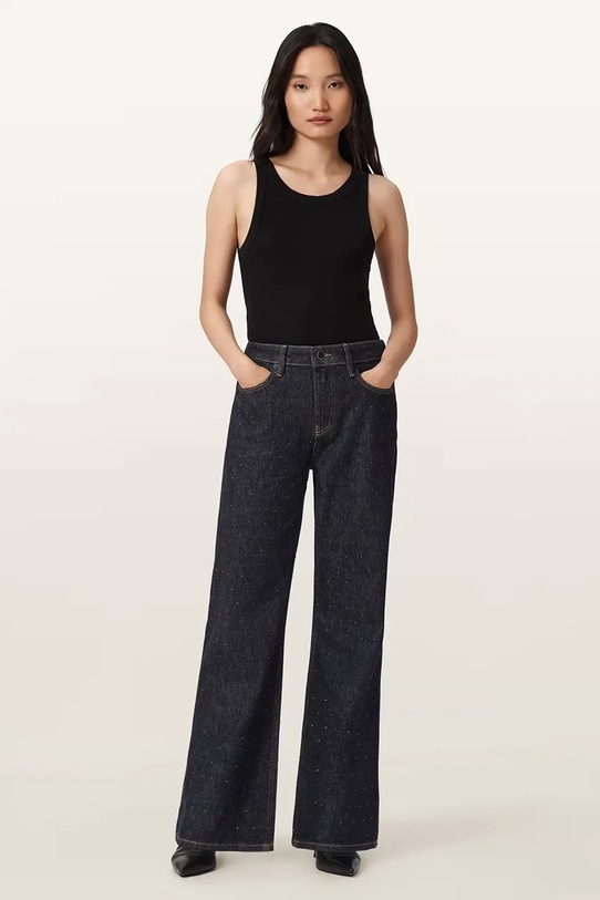 Τζιν παντελόνι AllSaints EMBER Planet friendly μαύρο W098ED