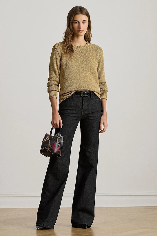 Džíny Lauren Ralph Lauren černá 200980000