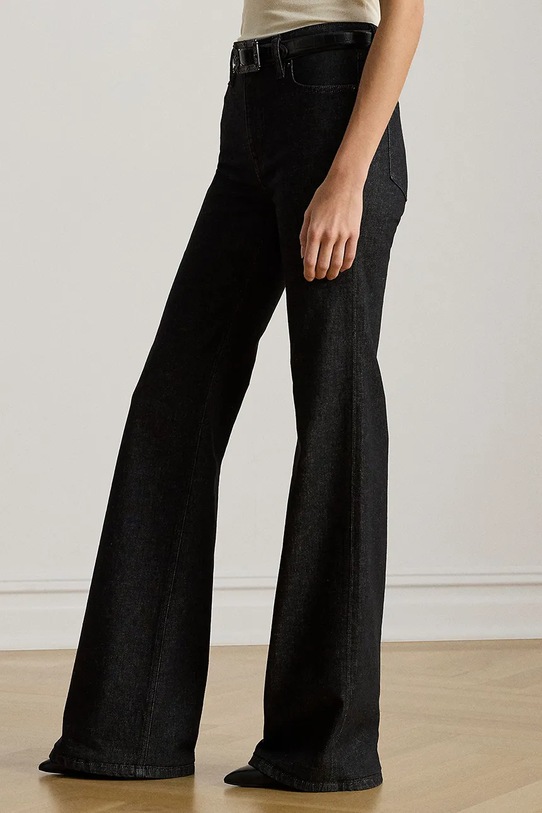 Ρούχα Τζιν παντελόνι Lauren Ralph Lauren 200980000 μαύρο
