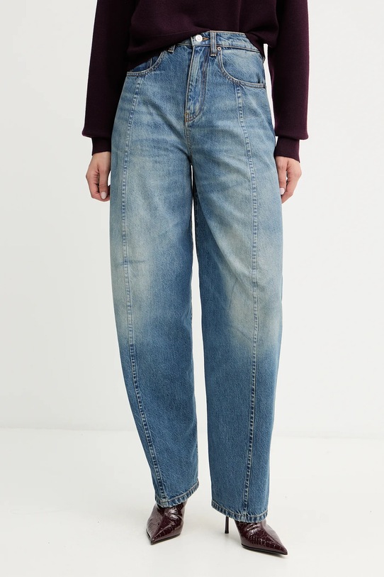 Victoria Beckham jeansy bawełniane niebieski 1425DJE006850C