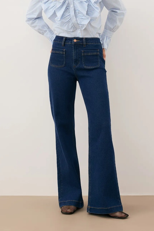 Bizuu jeansy DELPHI DELPHI.GRANATOWY niebieski AW25